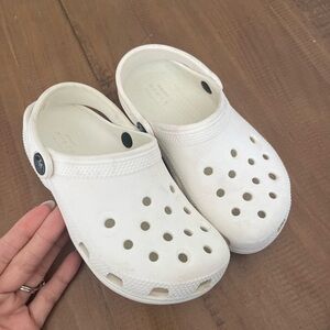 Toddler White Crocs